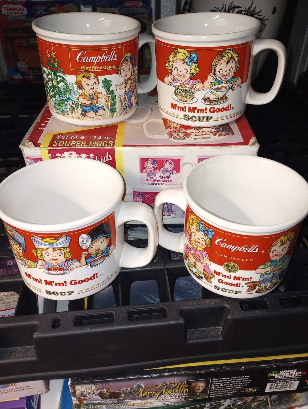 Vintage Campbell's Kids Soup Mugs - Set of 4